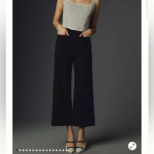 The Colette Cropped Wide-leg Pants, worn once